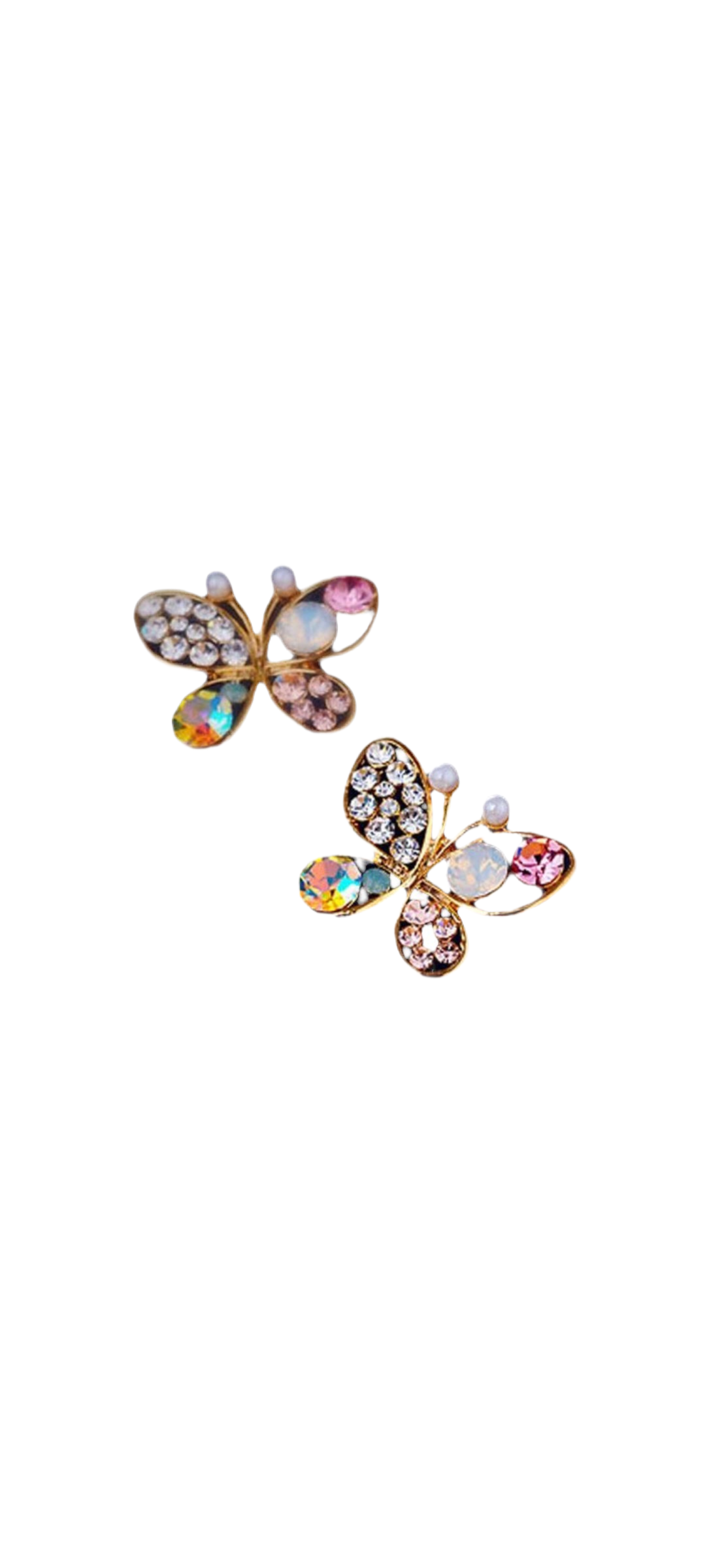 Arete Mariposa Rosa