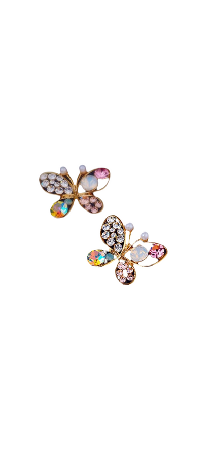 Arete Mariposa Rosa