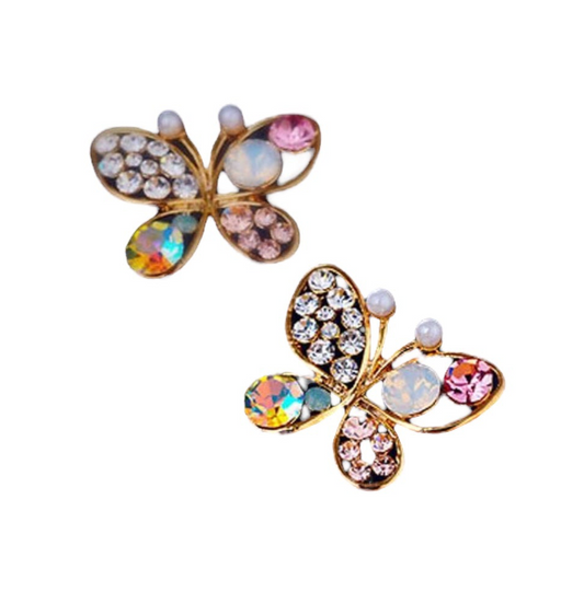 Arete Mariposa Rosa